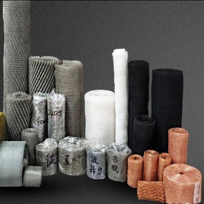Woven Knitted Wire Mesh Filter 304 Stainless Steel Copper Gas Liquid Fabric
