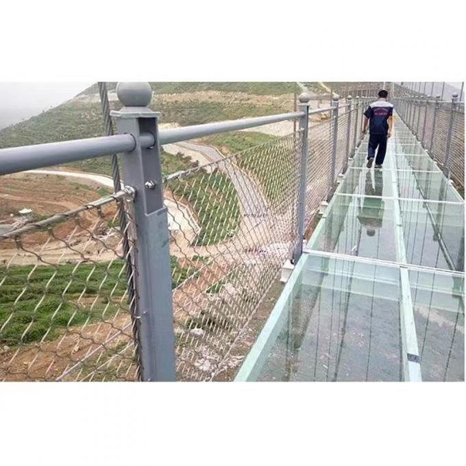 304/316 Balcony Railing Stainless Steel Rope Wire Mesh Diamond Hole