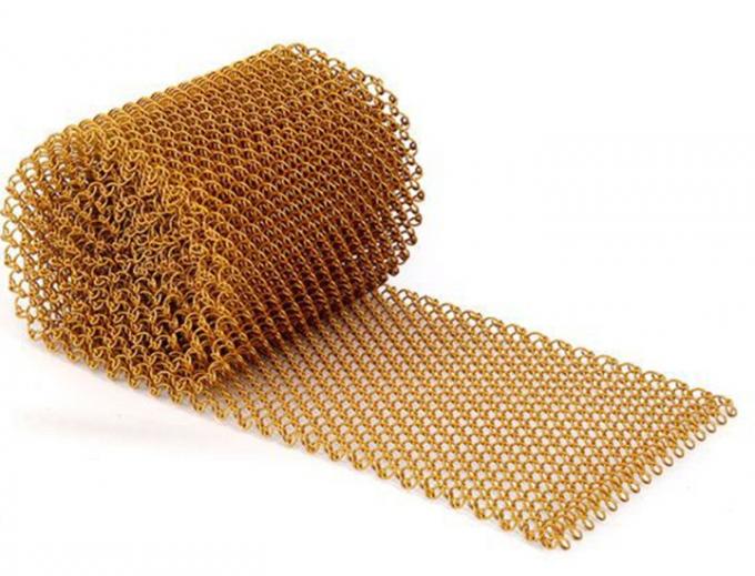 Colorful Aluminum Chain Link Mesh Drapery for Wall Cladding