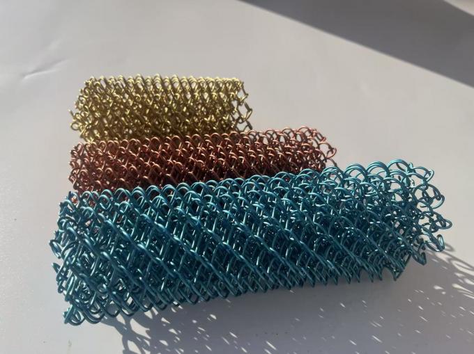 Colorful Aluminum Chain Link Mesh Drapery for Wall Cladding